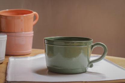 Tasse chocolat thé café Bastide en céramique fait main 8 coloris