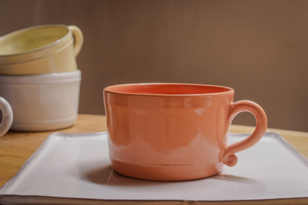 Tasse chocolat thé café Bastide en céramique fait main 8 coloris