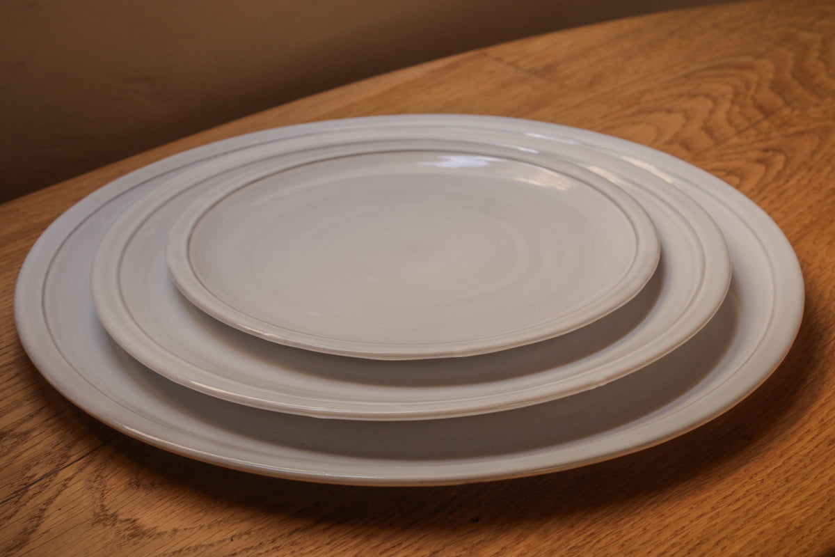 Bastide handmade ceramic dinner plate 8 colors