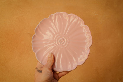 Original Handmade Ceramic Flower Dessert Plate, 5 Colors