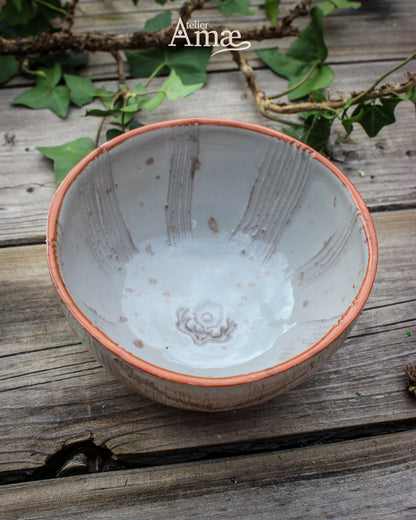 Bol céramique artisanale - Esprit forestier et naturel - Vieux Chêne