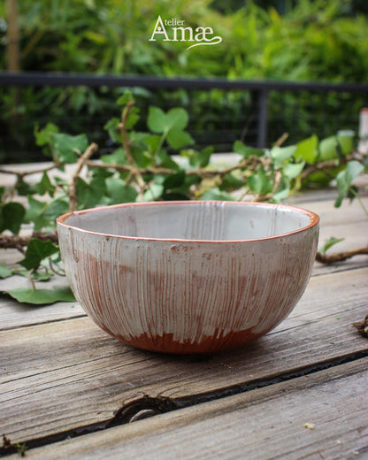 Bol céramique artisanale - Esprit forestier et naturel - Vieux Chêne