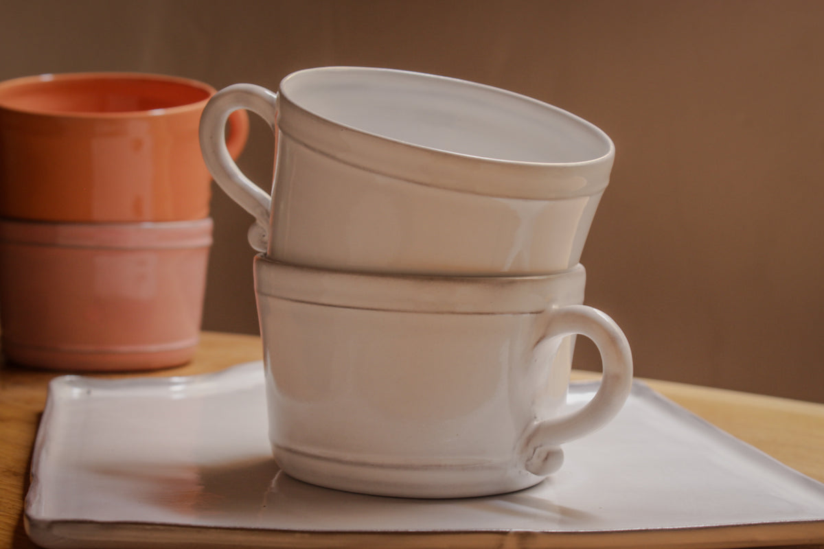 Tasse chocolat thé café Bastide en céramique fait main 8 coloris