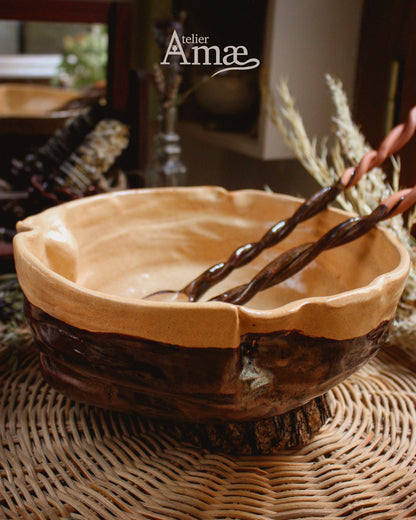 Harvest Salad Bowl – Abundance &amp; Sharing - Handmade Ceramic
