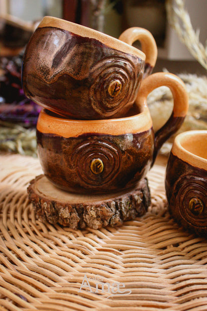 Tasse incrustée de la rune Fehu et sa Spirale
