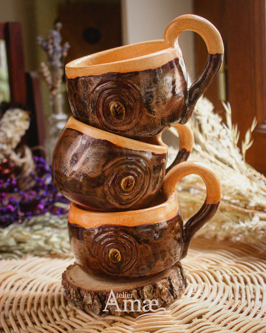 Tasse incrustée de la rune Fehu et sa Spirale