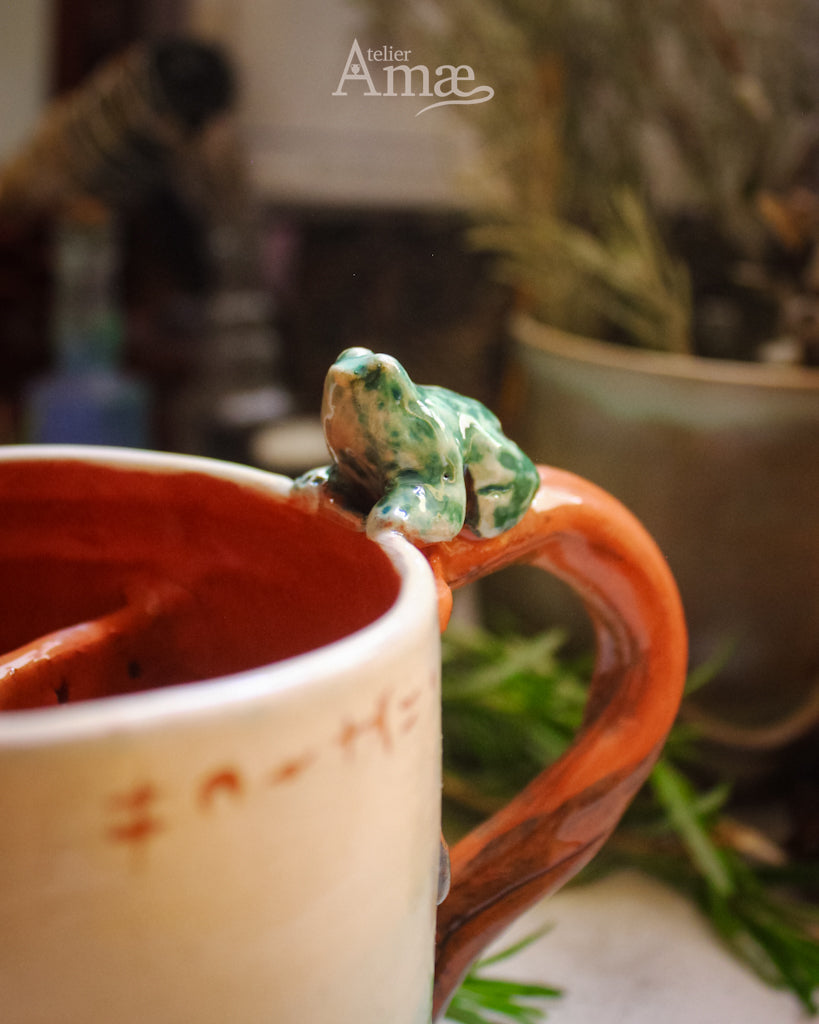 Leaf &amp; Burnet Infuser Mug - Handmade Ceramic