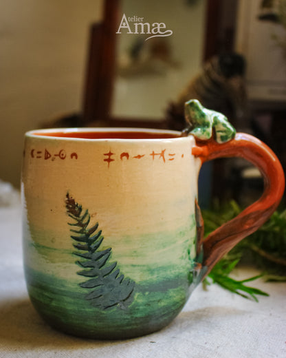 Leaf &amp; Burnet Infuser Mug - Handmade Ceramic