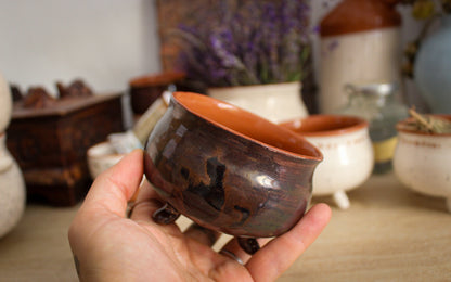 Tasse Mini Chaudron Obscurial en céramique - Artisanal et Magique